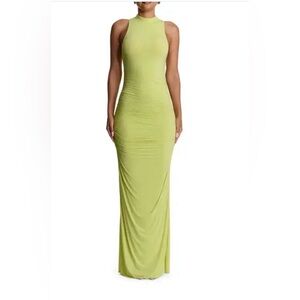 Naked Wardrobe Lime Sleeveless Maxi Dress